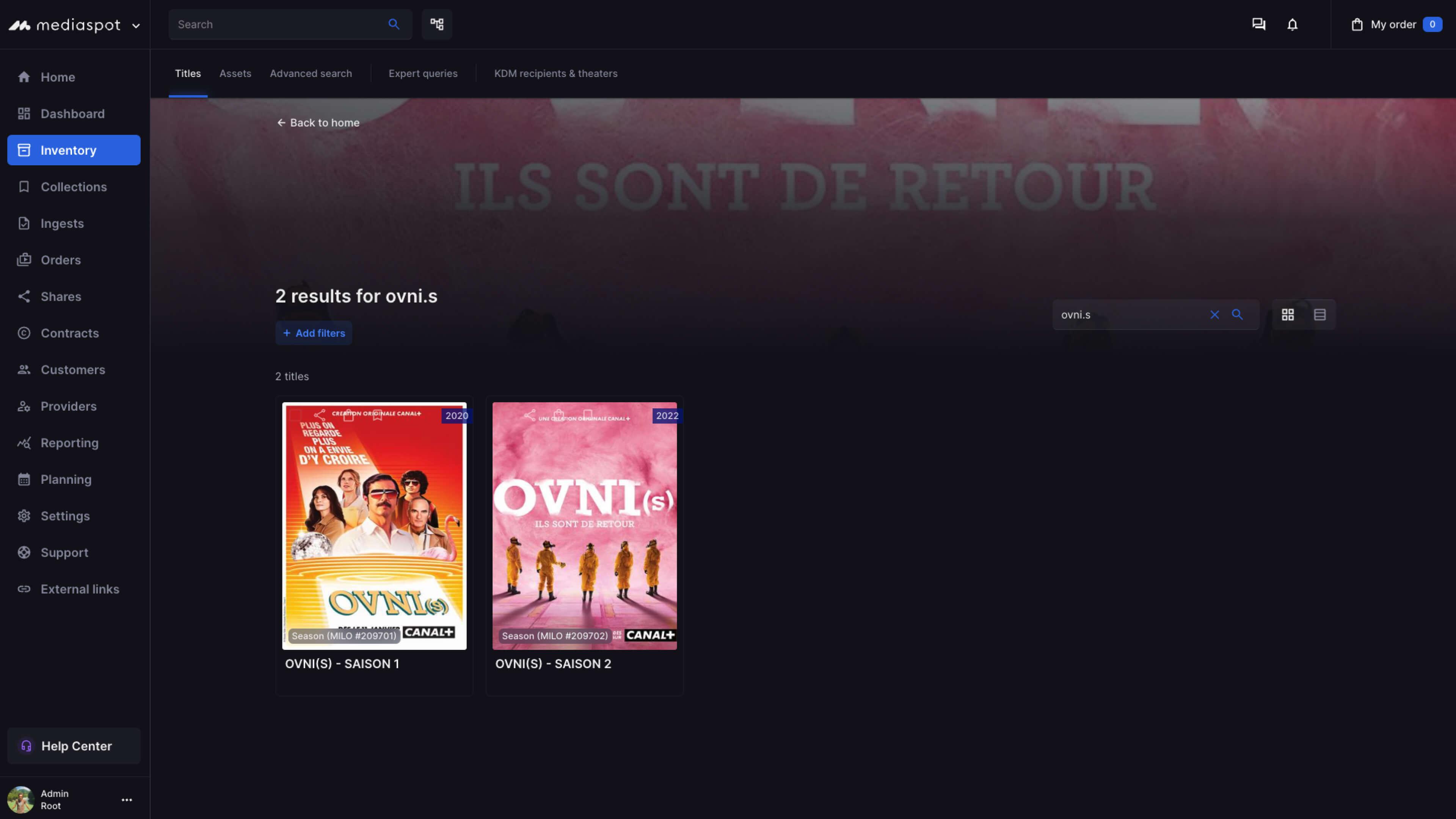 Homepage UI-frame