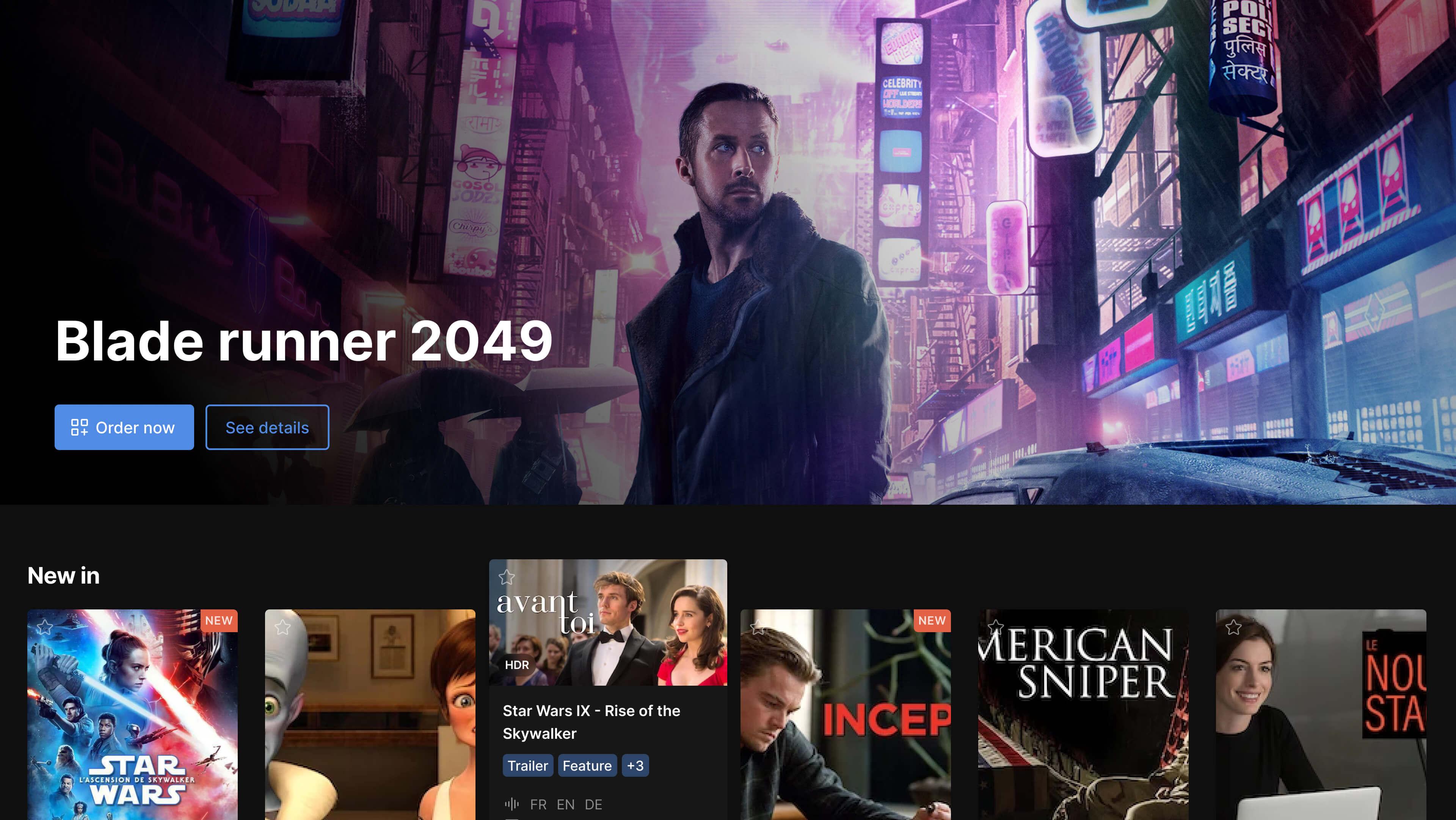 Homepage UI-frame